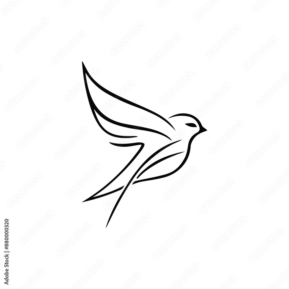 Minimalist Sparrow Logo: Create a sleek, minimalist silhouette of a sparrow in flight, focusing on clean lines and simplicity for a modern logo design.
Minimalist Sparrow Logo: Create a sleek, minimalist silhouette of a sparrow in flight, focusing on clean lines and simplicity for a modern logo design.