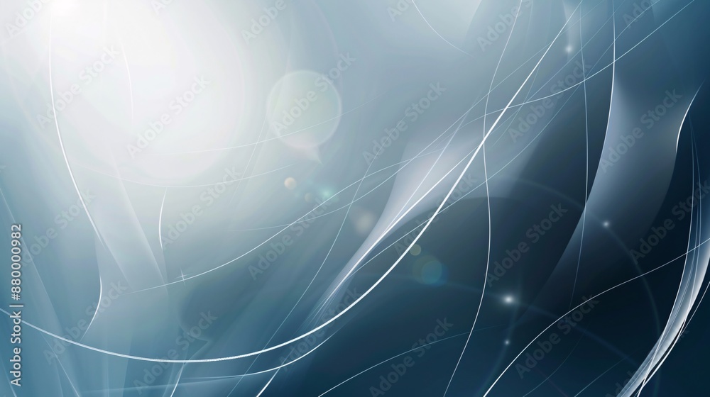 Abstract Blue and White Swirling Background with Glowing Lines Abstract Blue and White Swirling Background with Glowing Lines