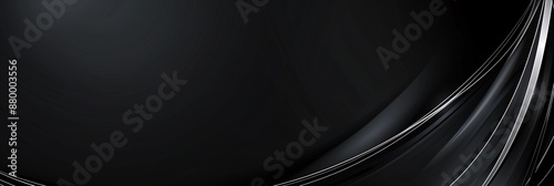 Abstract Black and Silver Swirling Background