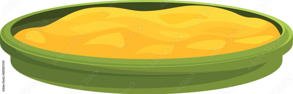 Obraz premium Sandbox filled with sand inviting children to play outside