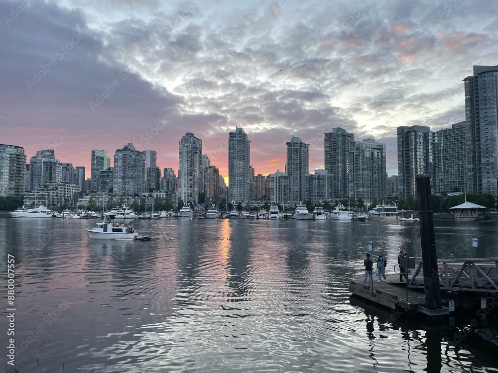 Obraz premium Sunset in Vancouver