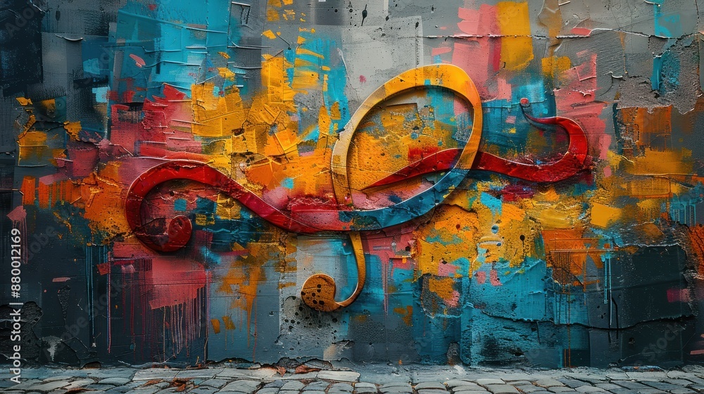 Fototapeta premium Abstract Graffiti Wall Art