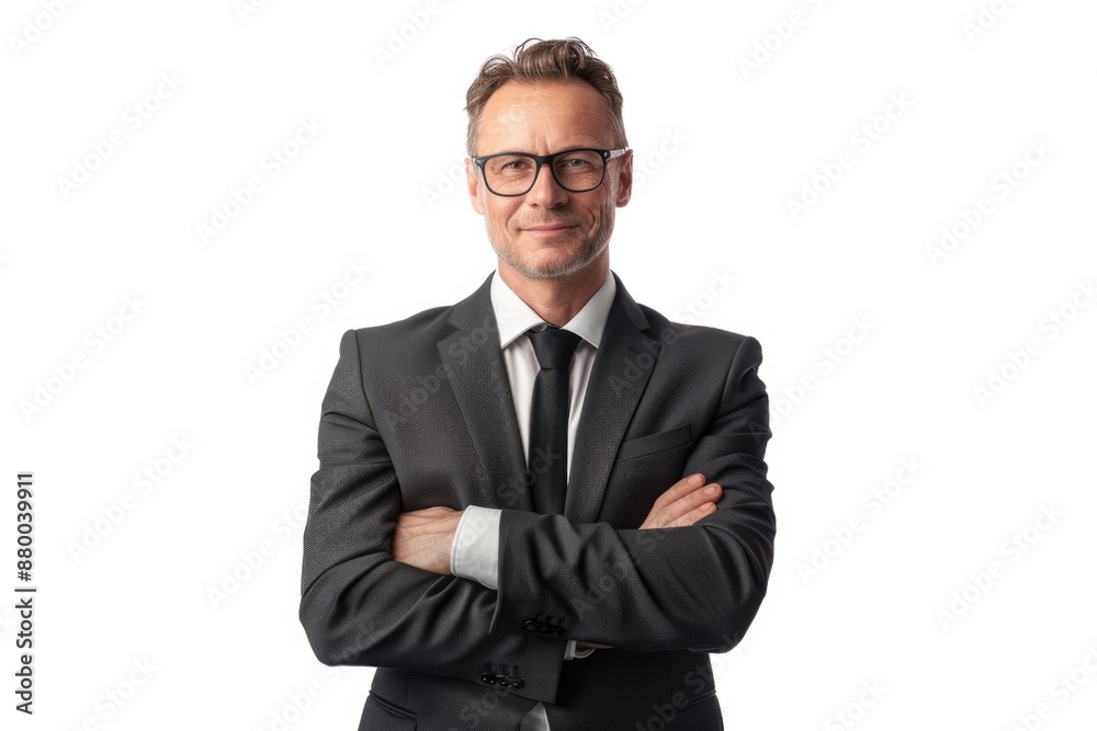 A business professional posing for a photo shoot, dressed in formal attire A business professional posing for a photo shoot, dressed in formal attire