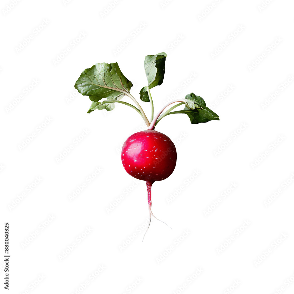 Obraz premium Radish isolated on a transparent background PNG.