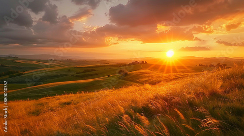 sunrise in the country side