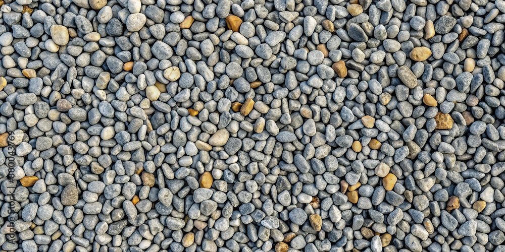 Gray gravel pattern with small pebble road stones, textured background ...