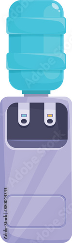 Modern water cooler dispenser, offering a convenient source of refreshing hydration in a workspace