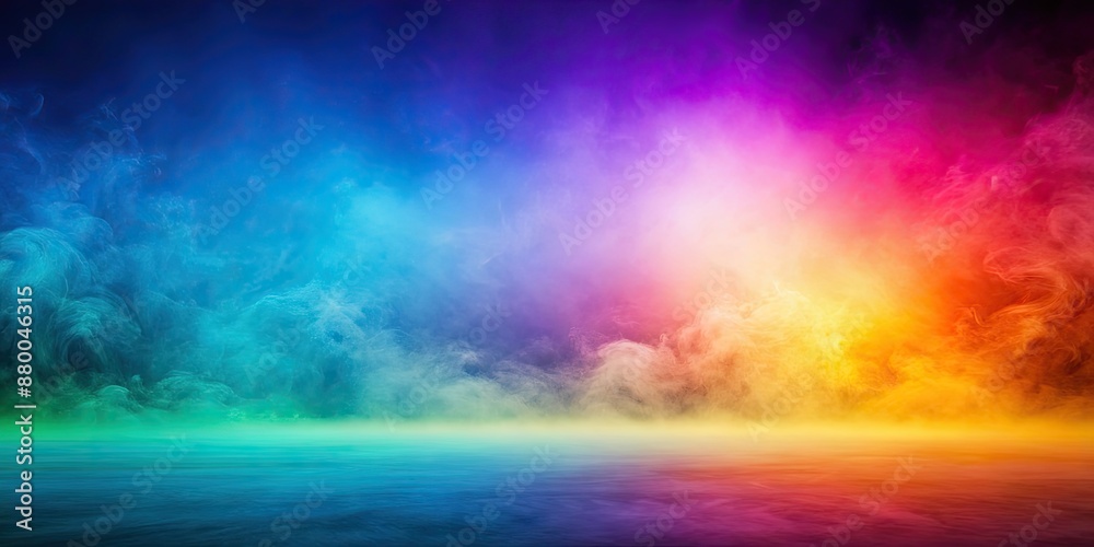 Naklejka premium Foggy colorful gradient blurry background perfect for abstract designs, foggy, colorful, gradient, blurry, background, abstract, design