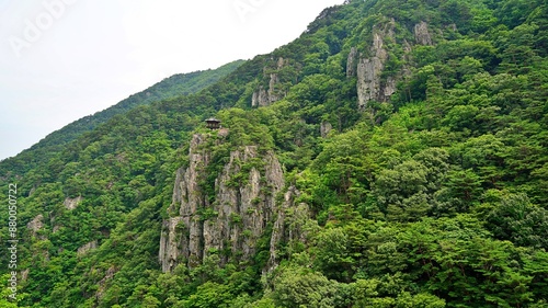 Beautiful summer scenery of Bogyeongsa Valley in Korea