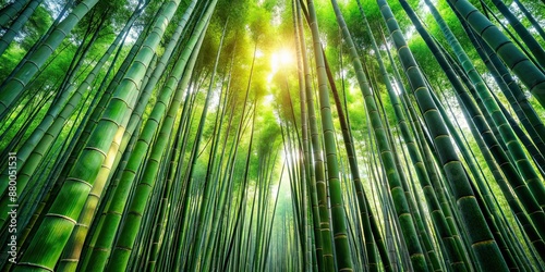 of a dense bamboo forest, Bamboo, Green, Forest, Nature, Asian, Plants, Leaves, Growth, Tropical, Zen, Landscape, Tranquil