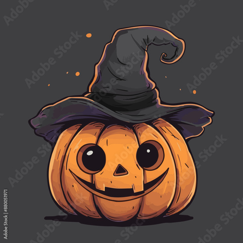 Cute Cartoon Halloween Jack...
