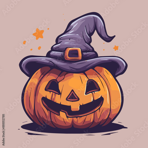 Cute Cartoon Halloween Jack...