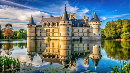 Majestic chateau de l'Islette nestled in the picturesque Loire Valley, France, Chateau, Islette, Loire Valley, France photo