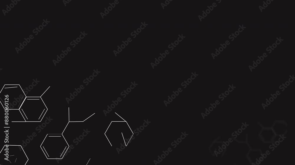 Medical, grid and motion graphic with wallpaper for health, cyclic ...
