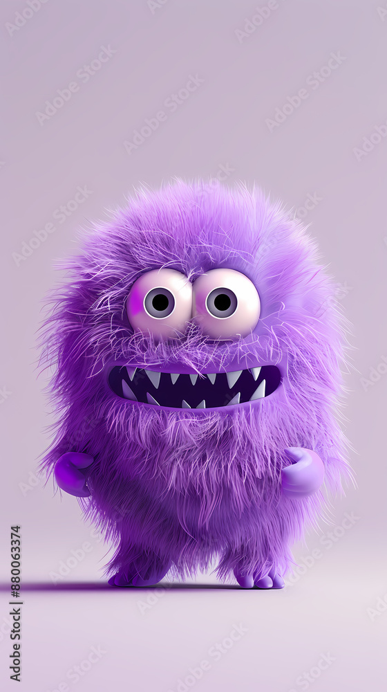 Cute furry monster Cute furry monster