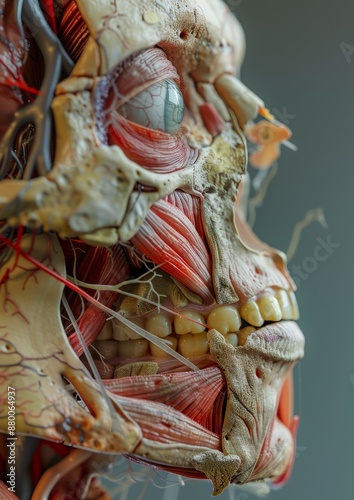 Detailed Anatomical Model of Human Head and Neck Musculature