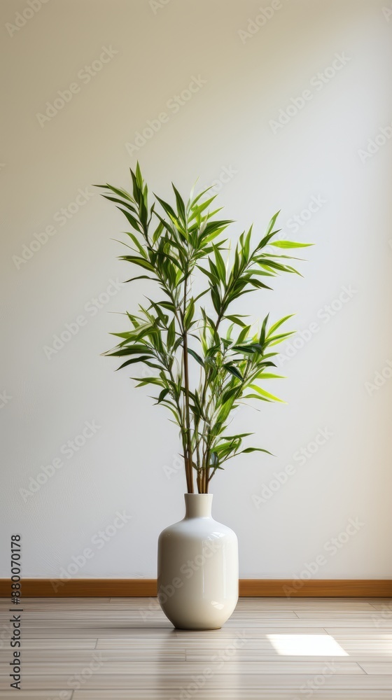 plant in a vase on the table plant in a vase on the table