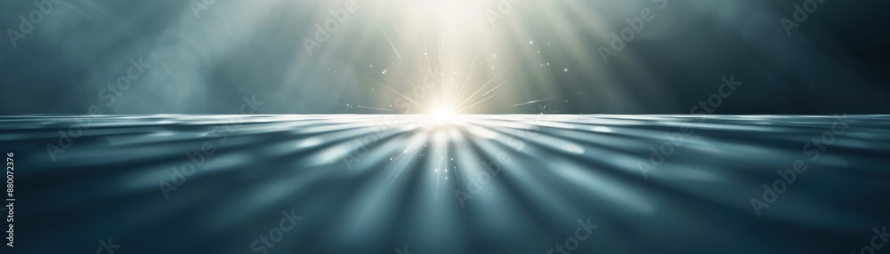 Obraz premium Abstract light bursts radiating from a central source, Light bursts, Radiant abstraction