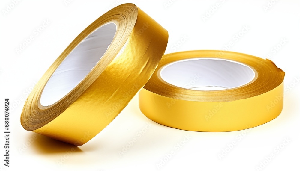 roll of gold ribbon, tape roll of gold ribbon, tape