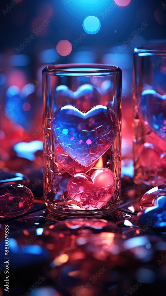 a glass vase with blue glass stones in it is filled with blue glass beads. a glass vase with blue glass stones in it is filled with blue glass beads.