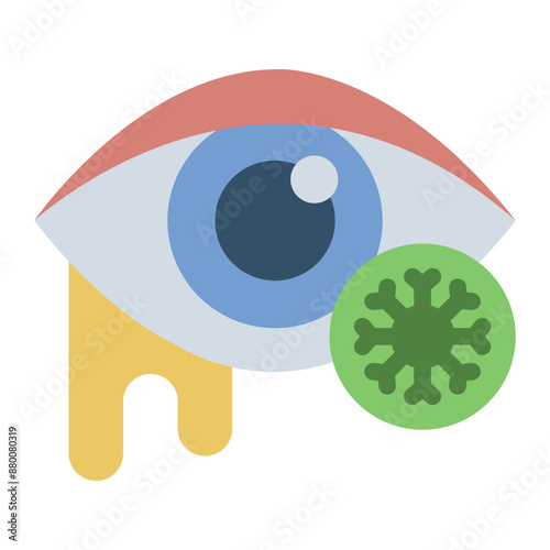 Icon representing eye infection and related medical conditions