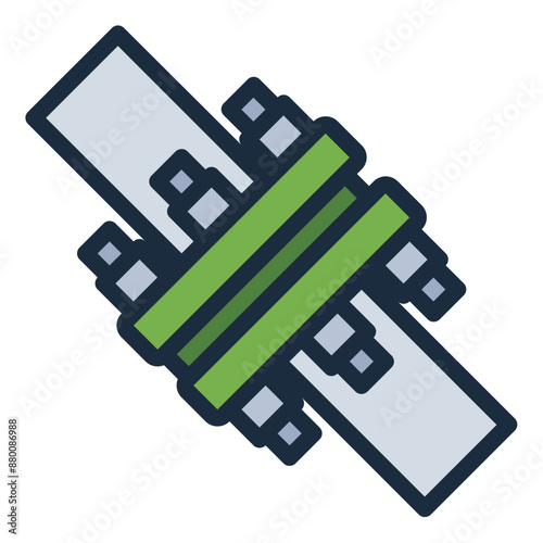 Flanges icon for pipe connections in plumbing