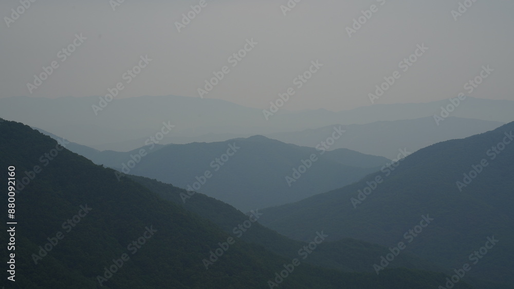 Beautiful mountain scenery in Korea Beautiful mountain scenery in Korea