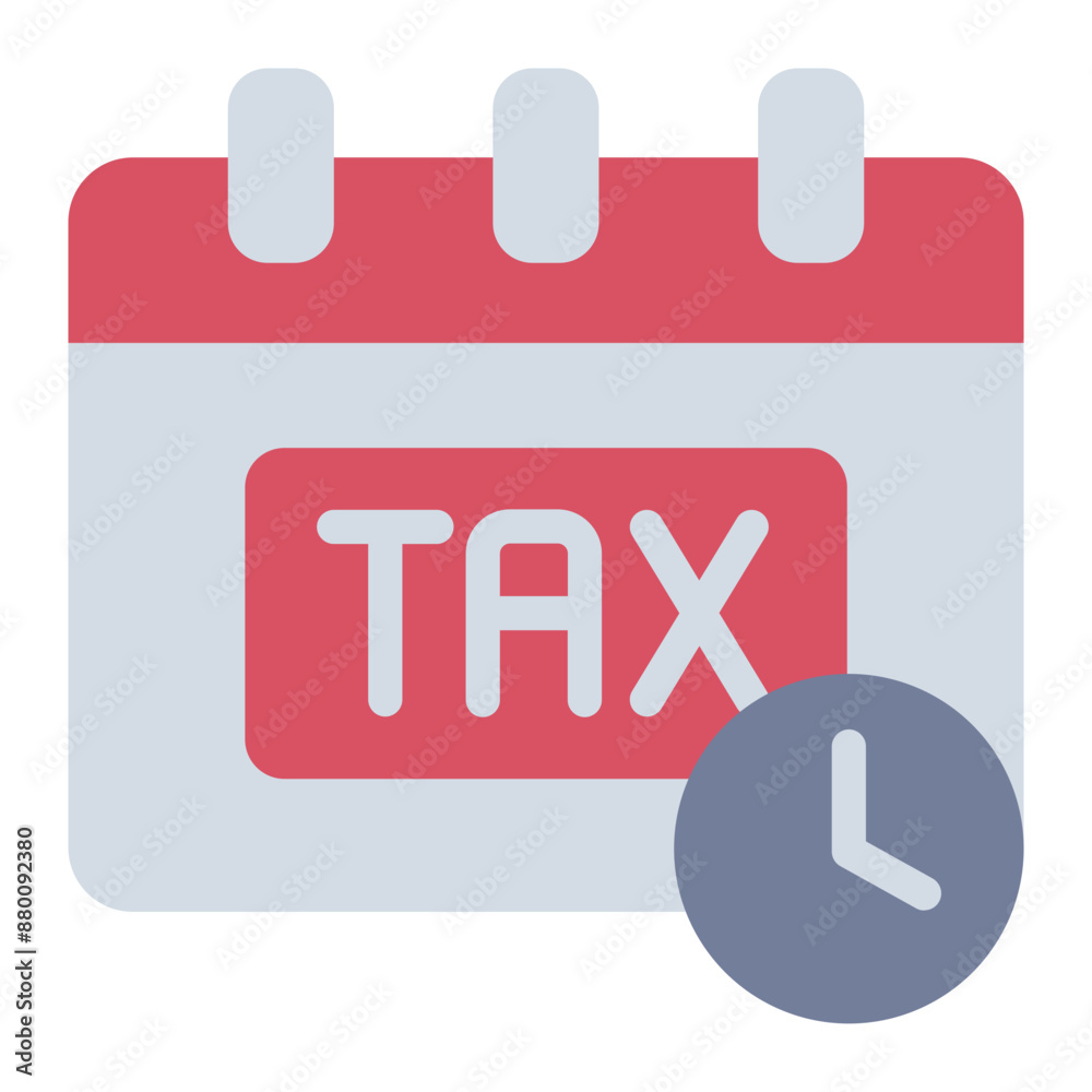 Calendar icon highlighting tax deadlines and dates Calendar icon highlighting tax deadlines and dates