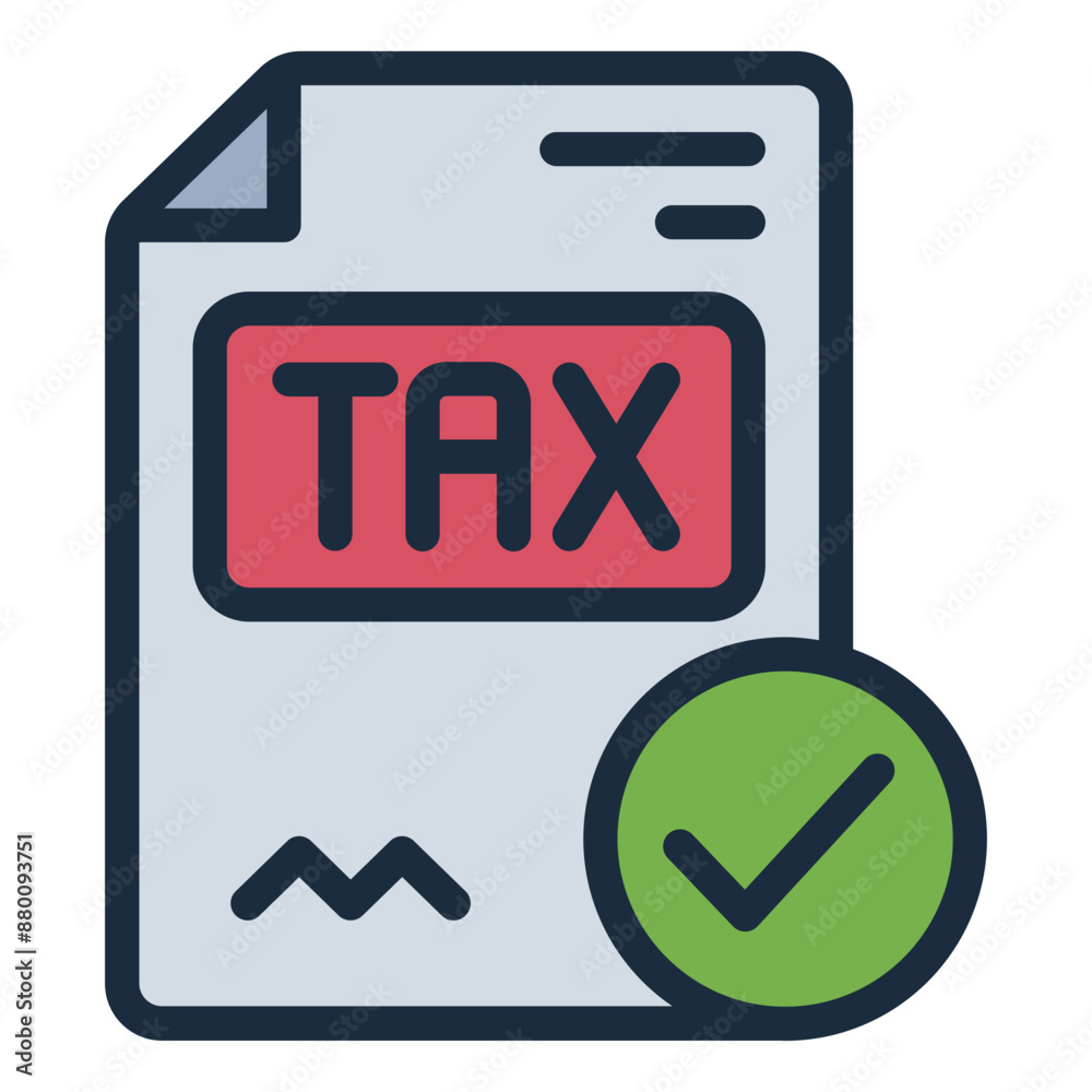 File for managing tax documents icon File for managing tax documents icon