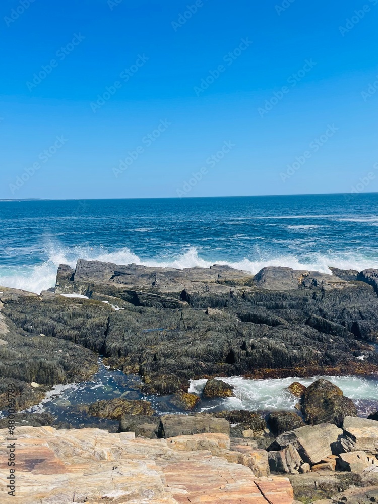 Fototapeta premium waves on the beach
