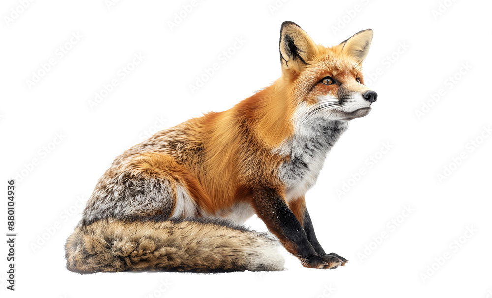 Fox isolated on white background Fox isolated on white background