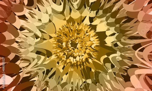 Twirl Twist paint retro colors abstract fluid background. smooth brown circular color.