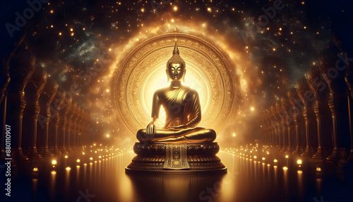 golden buddha statue