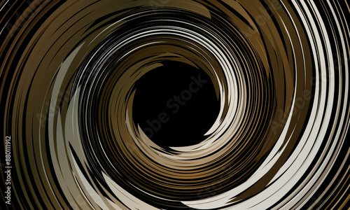 Colorful brown swirling cyclone background with space. dark background.	