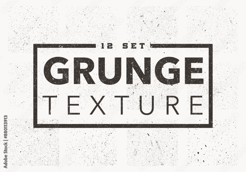 Obraz premium vector 12 set grunge texture
