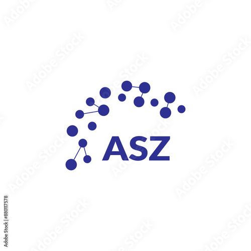 ASZ letter logo design on white background. Creative  modern ASZ letter logo design. Vector design. photo