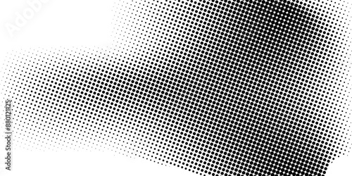 Halftone faded gradient texture. Grunge halftone grit background. White and black sand noise wallpaper. Retro pixilated vector backdrop design