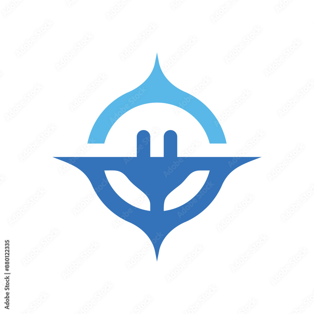 Fototapeta premium Electricity Power Logo Icon Design. Electric Power Energy Logo Concept.