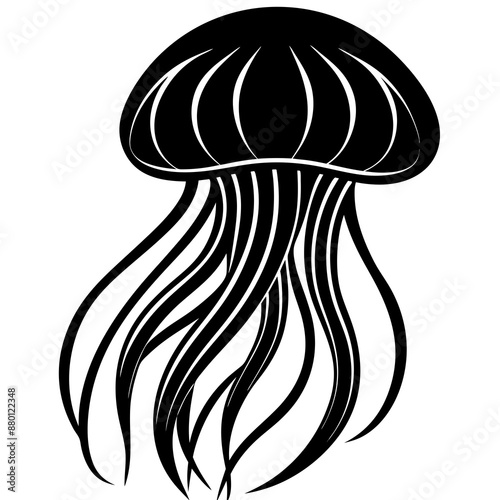 mushroom vector silhouette illustration and svg