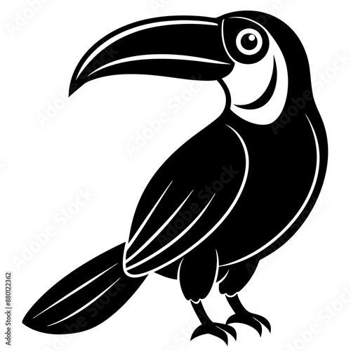 toucan vector silhouette illustration and svg