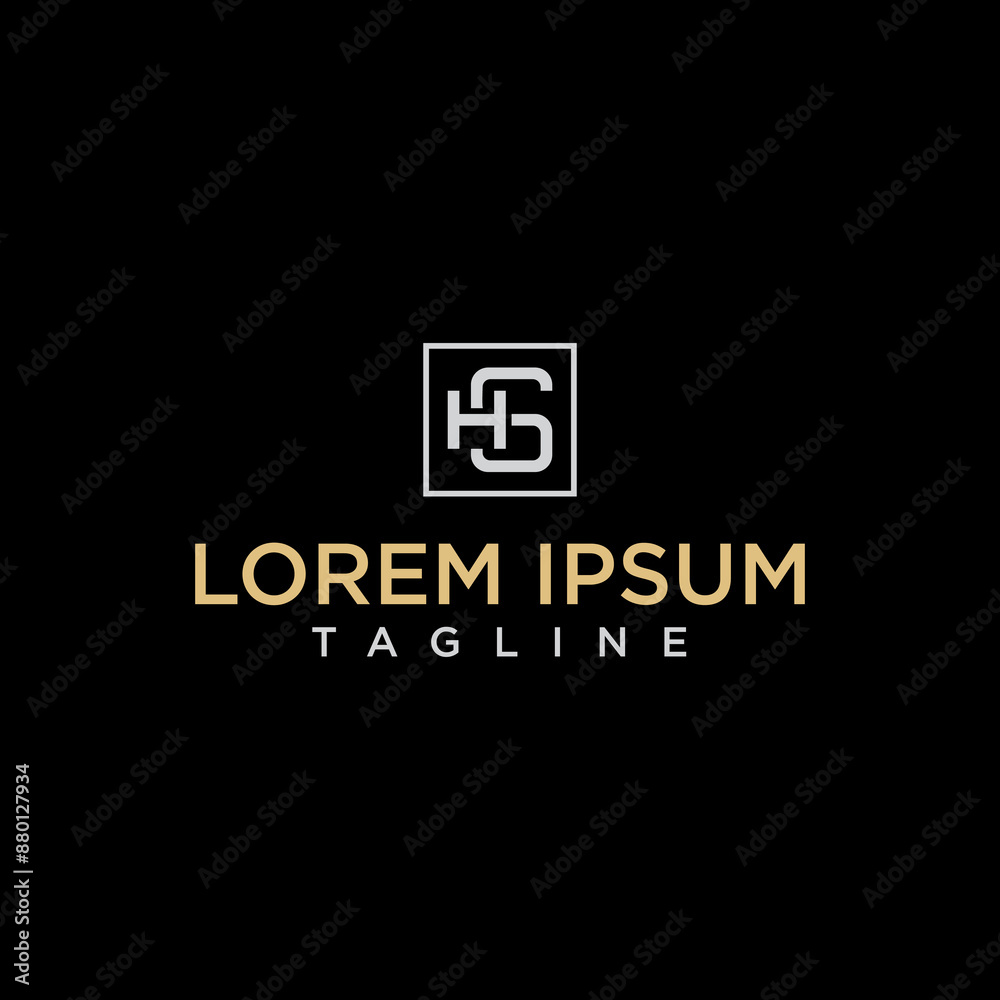 hs square logo design