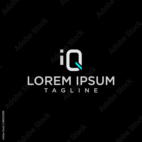 iq square logo design