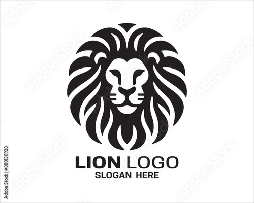 Lion logo design vector template. lion head logo design icon vector illustration