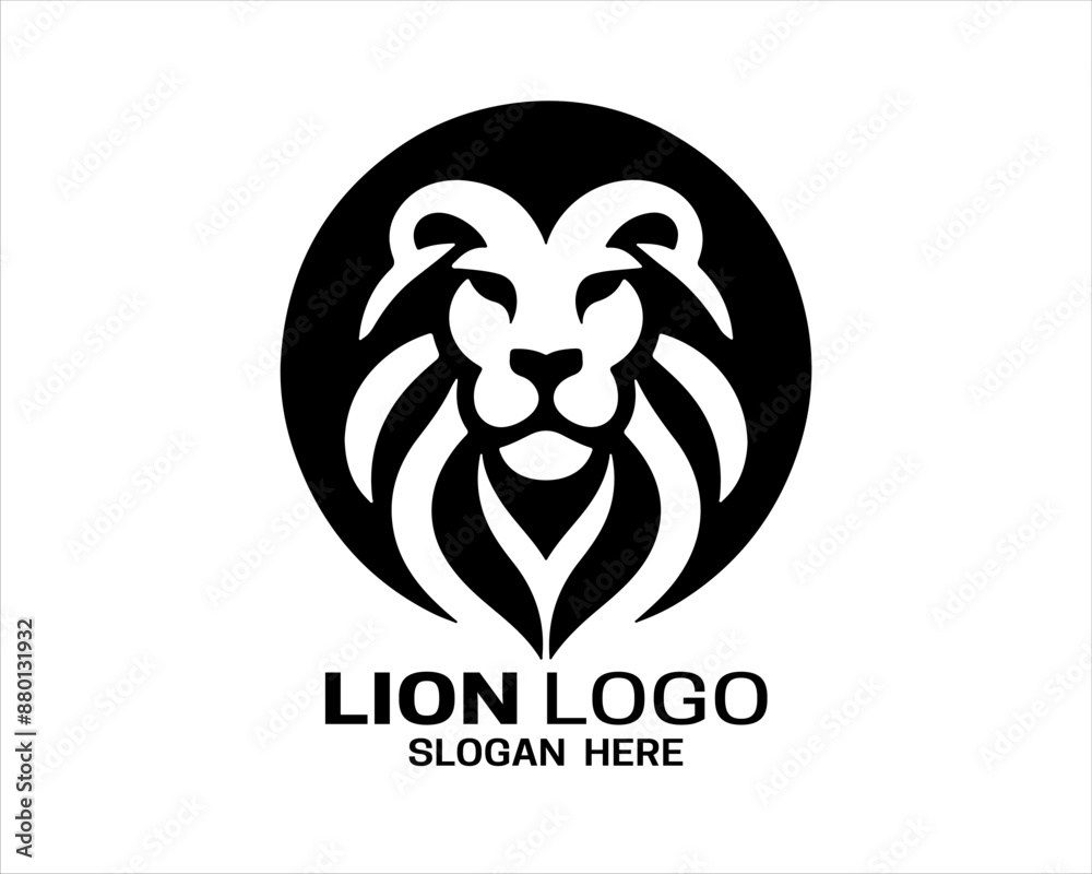 Lion logo design vector template. lion head logo design icon vector illustration Lion logo design vector template. lion head logo design icon vector illustration