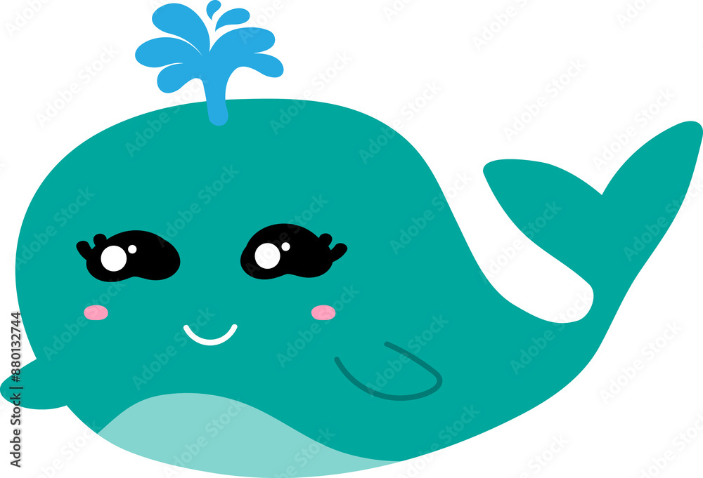 cute whale cartoon, sea animal cute whale cartoon, sea animal