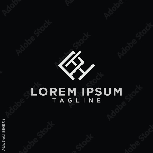 ph or hp square logo design