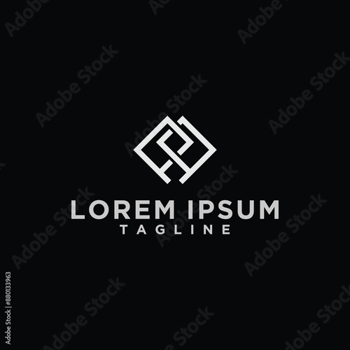 pp square logo design