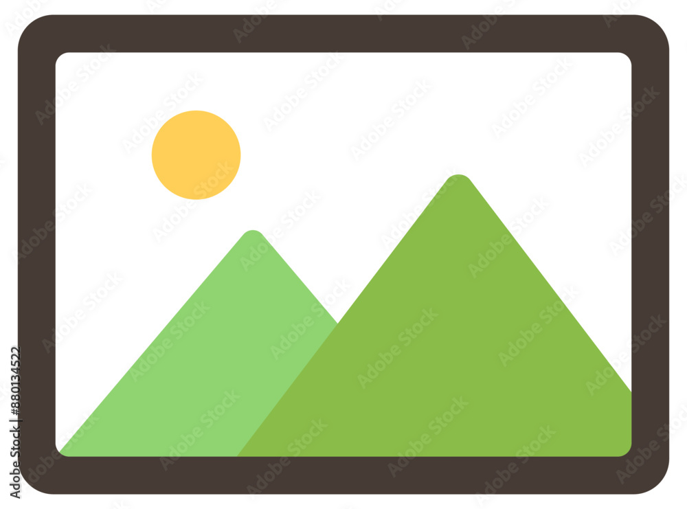 Picture icon vector isolated on white background. Picture icon vector isolated on white background.