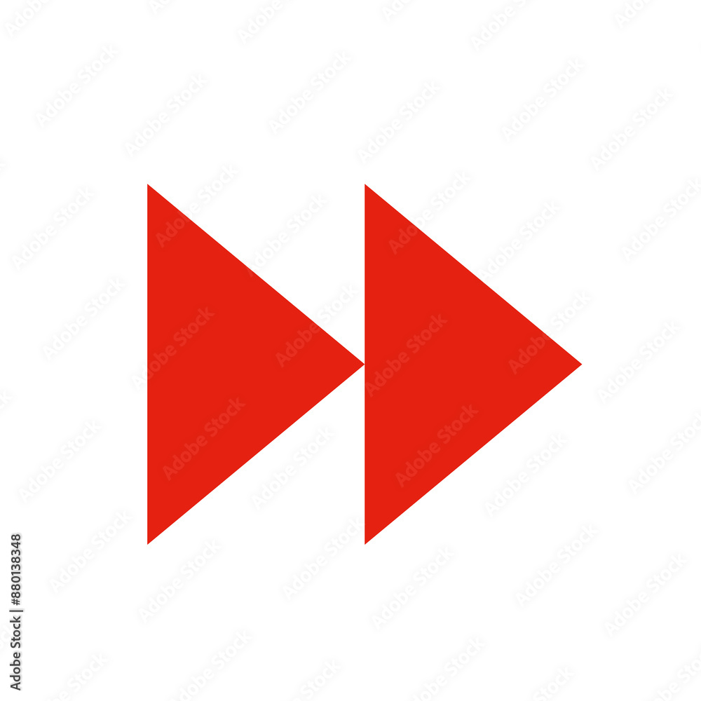 Double arrow, navigation, next, direction flat style isolated icon. Arrow symbol for web site and mobile app design Double arrow, navigation, next, direction flat style isolated icon. Arrow symbol for web site and mobile app design
