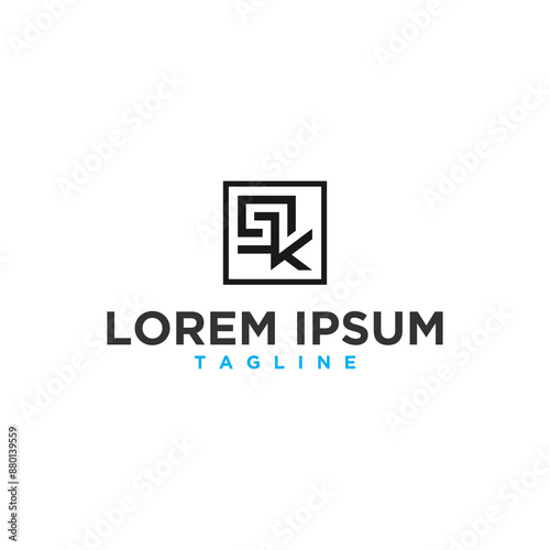 Free Download sk monogram logo design inspiration - GFXLoad